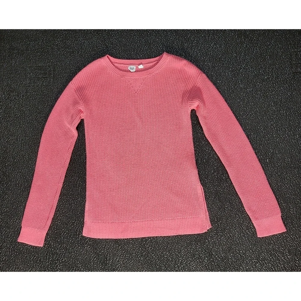 Gap Kids Pink With Sparkles Long Sleeve Knit Sweater Girls Size XL